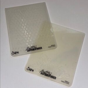 Tim Holtz Embossing Folders Set - Clear Design SIZZIX TIM HOLTZ EMBOSSING SET
